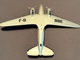 a model of a plane that is on a table