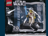 a bag of lego star wars figures on a blue background