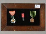 une photo d'une photo d'une médaille et d'une médaille