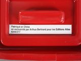 an image of a close up of a red box with a label on it