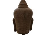 an image of a stone statue of a buddha on a stand
