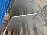 a metal shelf that has been placed on a pallet