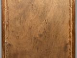 a painting of a brown square with a small white dot on it