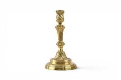 brass candlesticks on a white background with a white background