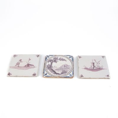trois sous-verres avec l'image d'un bateau et d'un homme à bord