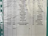 a close up of a paper with a list of items on it