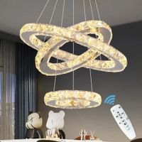 Lot de 6 Lampe pendante moderne Luxury Big Crystal LED Chand…