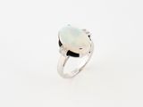 an oplite and diamond ring