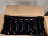 a cardboard box that has a bunch of crates inside of it