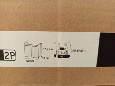 an image of a close up of a cardboard box with a label on it