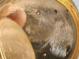 a close up of a person ' s hand holding a gold pocket watch