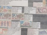 a picture of a newspaper with a bunch of stamps on it