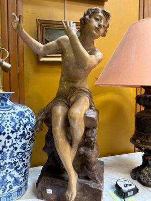 Friedrich Goldscheider, dans le goût de Le joueur de flute - Groupe en - Photo 1