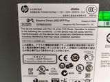 a close up of the back of a laptop with a label on it