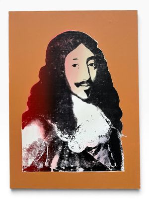 an image of a painting of a man with long hair