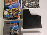 a video game on the table next to a card