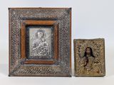 une image représentant Jésus et une image représentant une femme