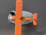 a toy airplane that is sitting on top of a table