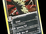 une image représentant une carte Pokémon sur fond noir et jaune