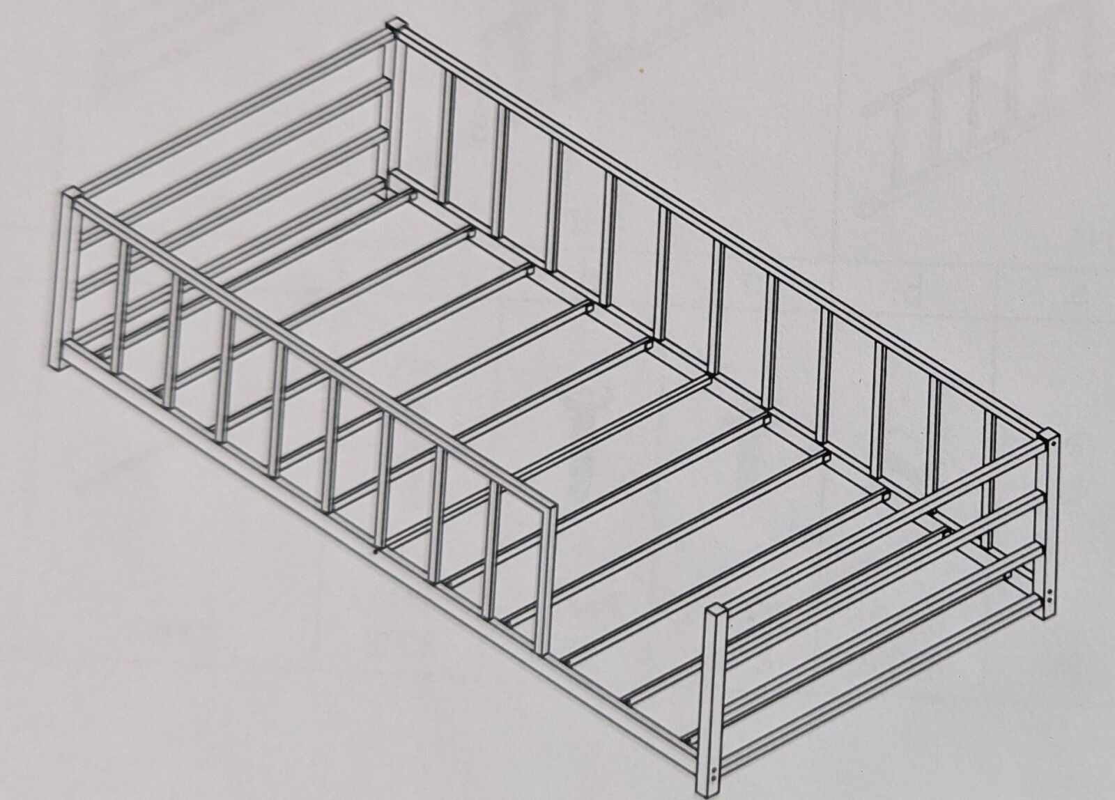 10798-369 / Lit au sol Montessori - OCTOPIA - Structure en m…