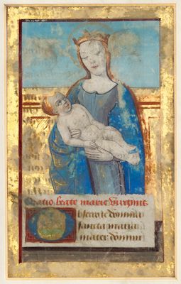 an image of a painting of a woman holding a baby