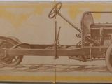 a picture of an old model t car on the wall
