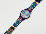 an image of a wrist watch with a colorful design on it
