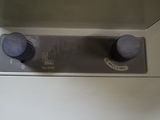a close up of a control panel on a train