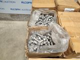 many boxes of silver and silver metal items on the ground