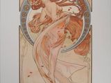 an image of a painting of a woman with long hair