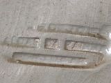 a close up of a metal object on a table