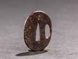 a close up of a small coin on a table