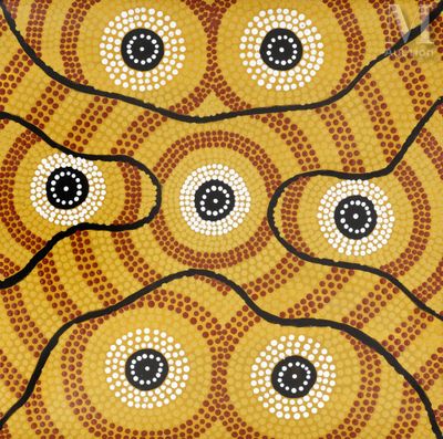 une image montrant un gros plan d'un motif jaune et noir
