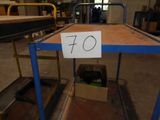 a cart with a sign that says 70 on it