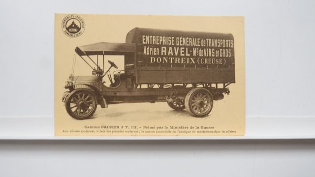 Dontreix Entreprise de Transports Adrien Ravel.Camion Saurer. T.B...