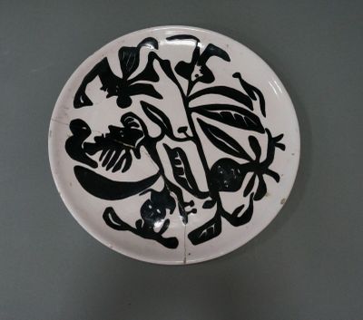 Jean LURÇAT (1892-1966) et SANT-VICENS Plat en céramique éma…