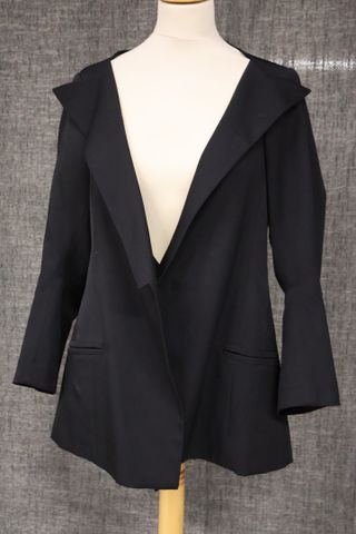 YOHJI YAMAMOTO n°FR-J03-100 - Veste en gabardine de laine noir. T...