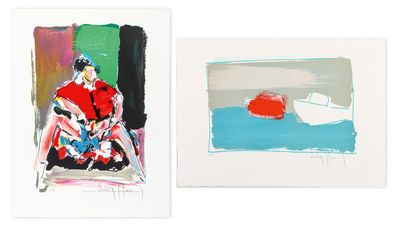 Victor HASCH (1945-2012) Marine / L'espagnole Deux lithograp…