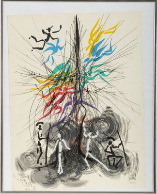 an image of a drawing of a group of people on a boat