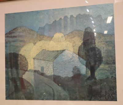 a picture of a picture of a painting on the wall
