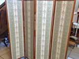 a room divider that is in the middle of a room