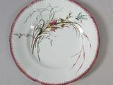 a plate with a bird on it on a table
