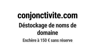 Nom de domaine conjonctivite.com.