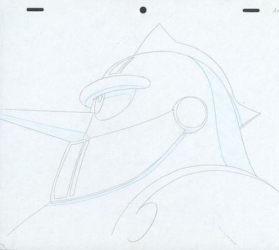 un dessin représentant un homme portant un casque