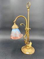 Petite lampe de bureau, tulipe en verre bonbon (photo 3)
