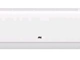 a white air conditioner sitting on top of a white wall