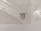 a plastic bag with the number 16 on it