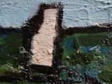 a painting of a cross painted on the side of a building