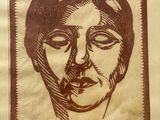 an image of a drawing of a man ' s face on a piece of paper