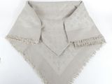 a white bandana with a pattern on it
